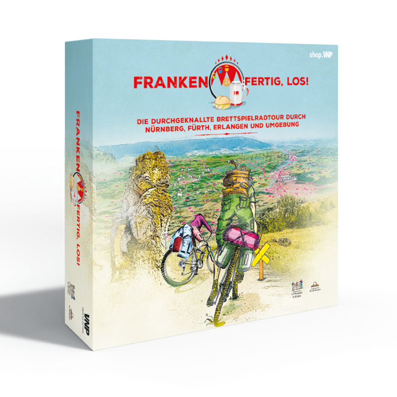 Brettspiel: Franken, fertig, los!