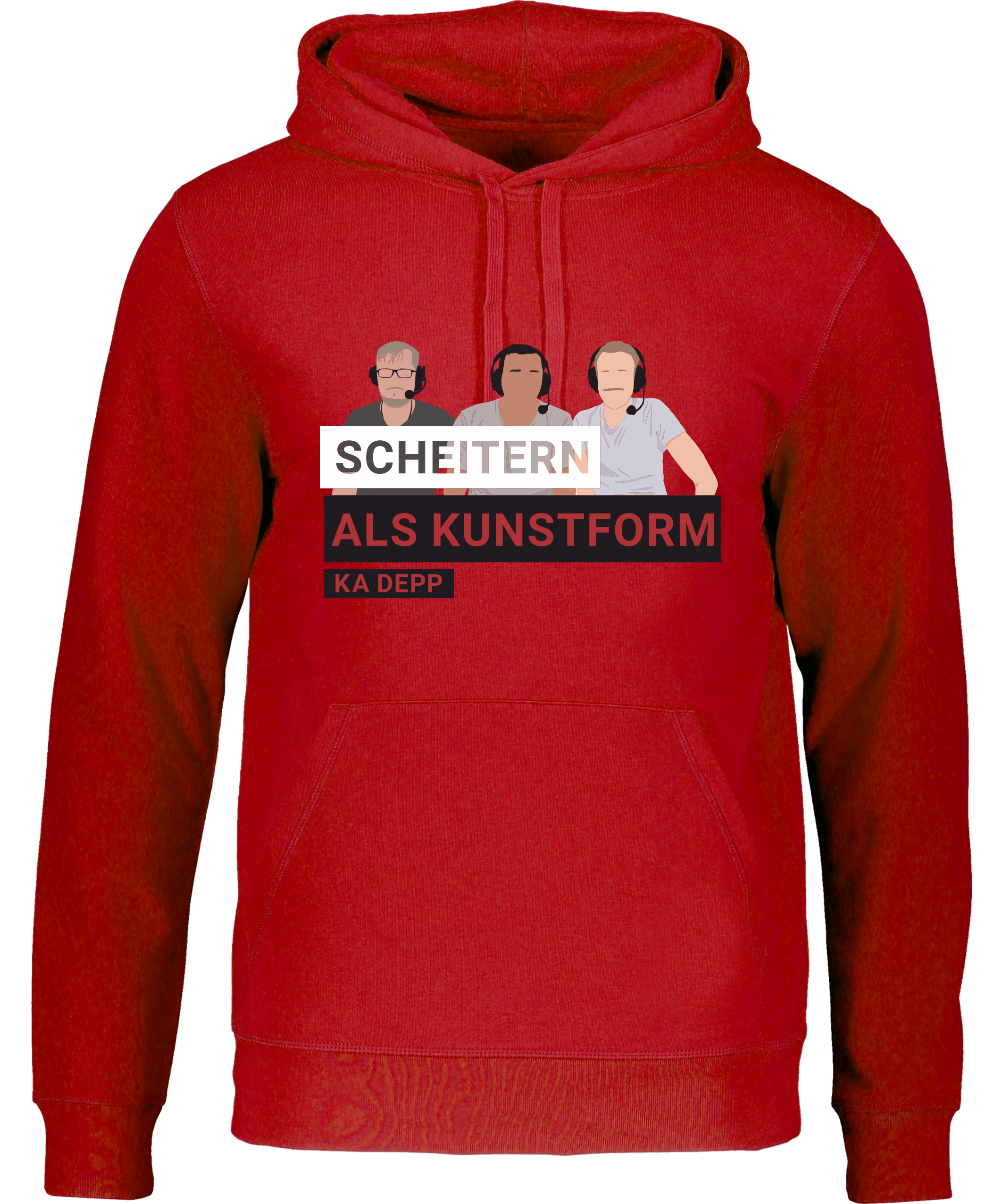 KA DEPP - Scheitern - Hoodie rot