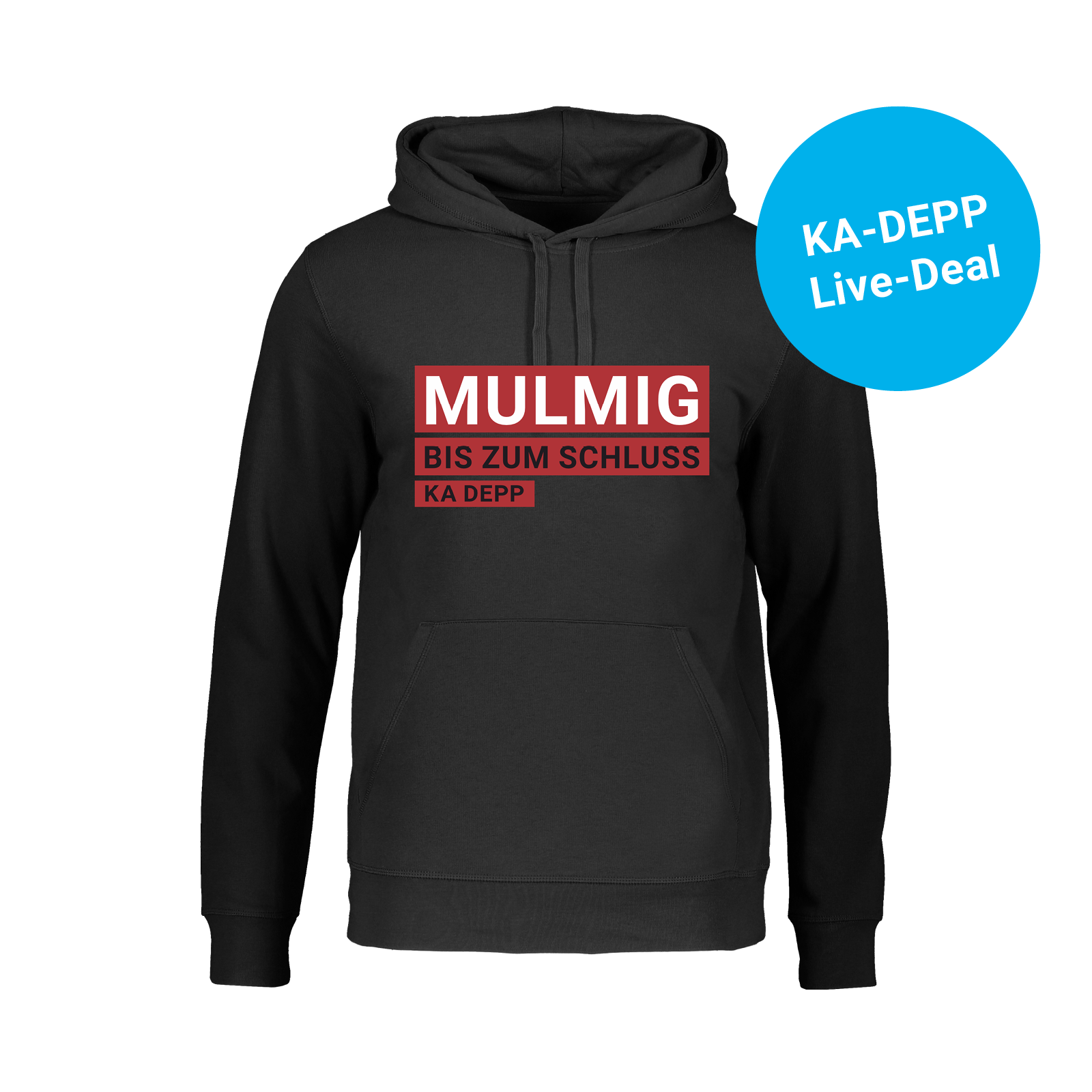 KA DEPP - Mulmig - Hoodie schwarz