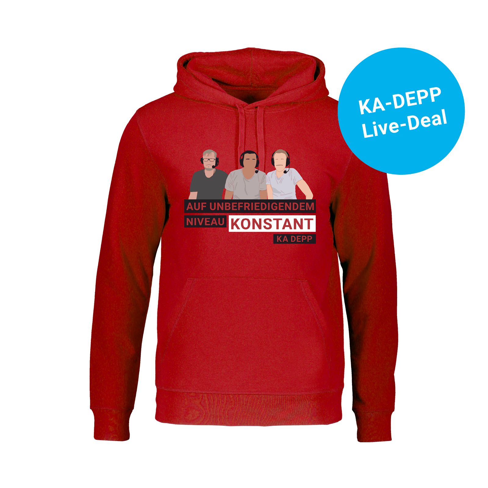 KA DEPP - Konstant - Hoodie - rot 