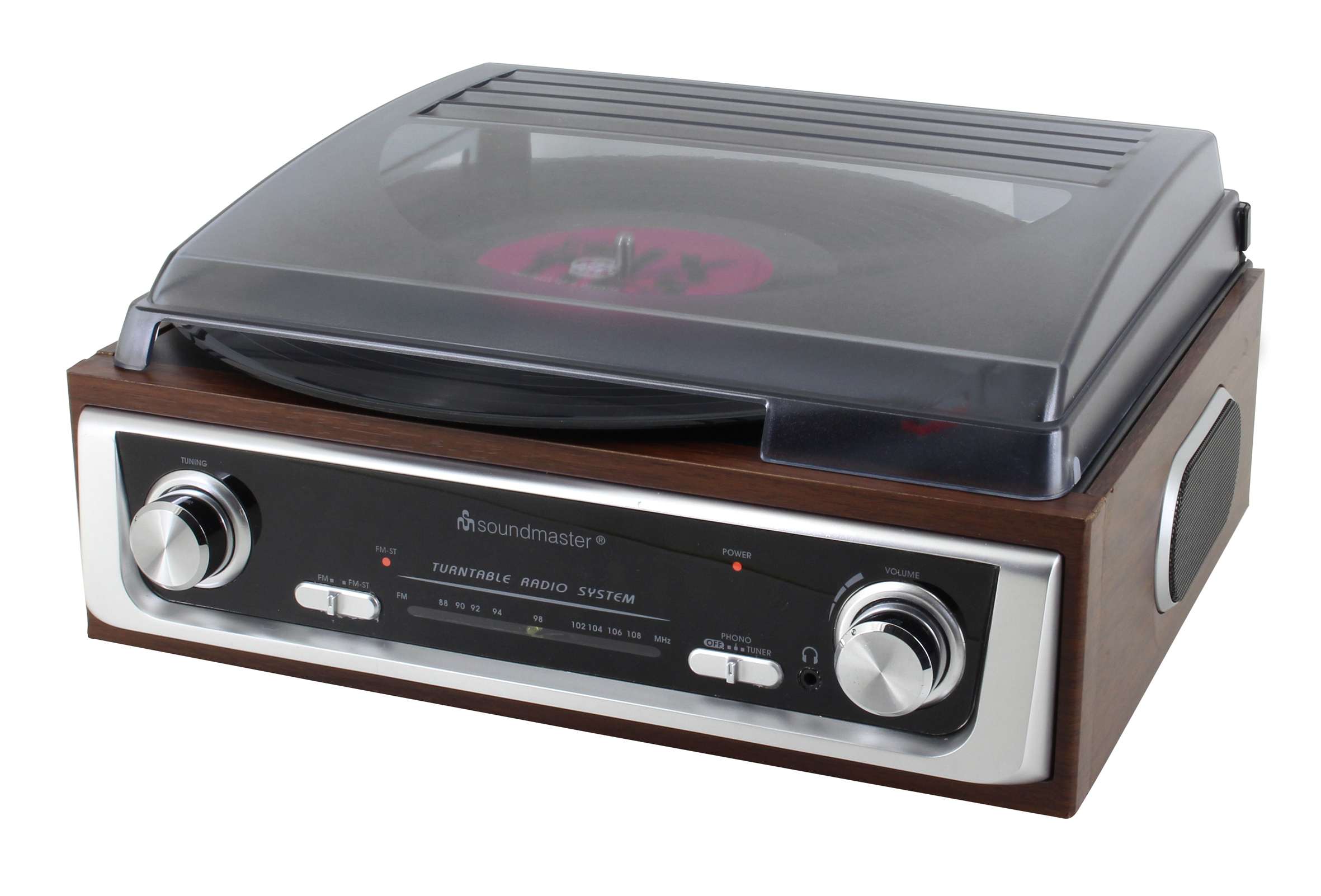 Plattenspieler mit UKW Radio in Retro Optik