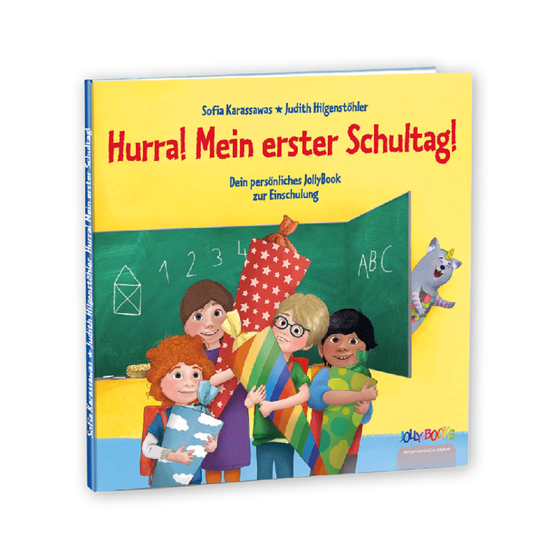 Personalisierbar: Hurra! Mein erster Schultag!