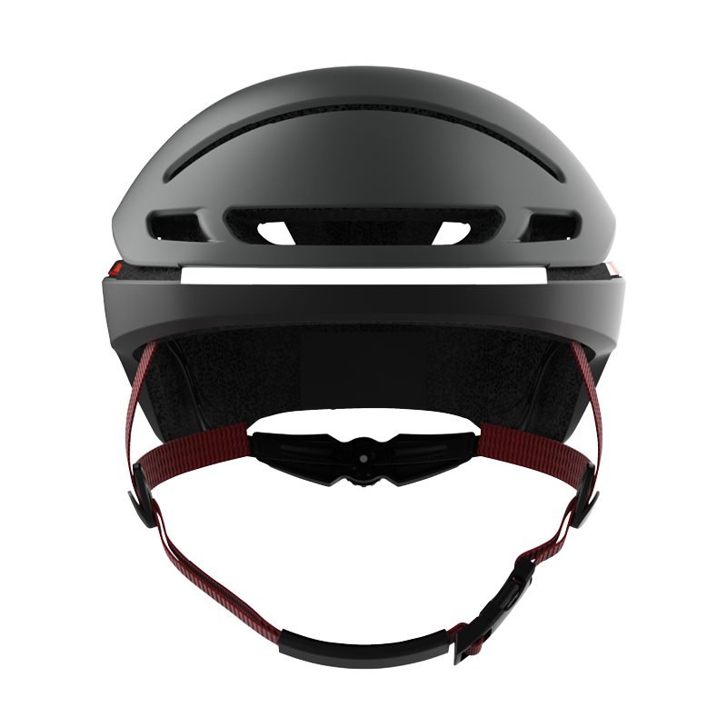 Fahrradhelm schwarz mit SOS-Funktion Blink- und Bremslicht
