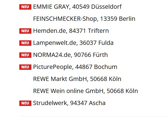 Schlemmerblock Nürnberg Auflistung der Teilnehmenden Restaurants