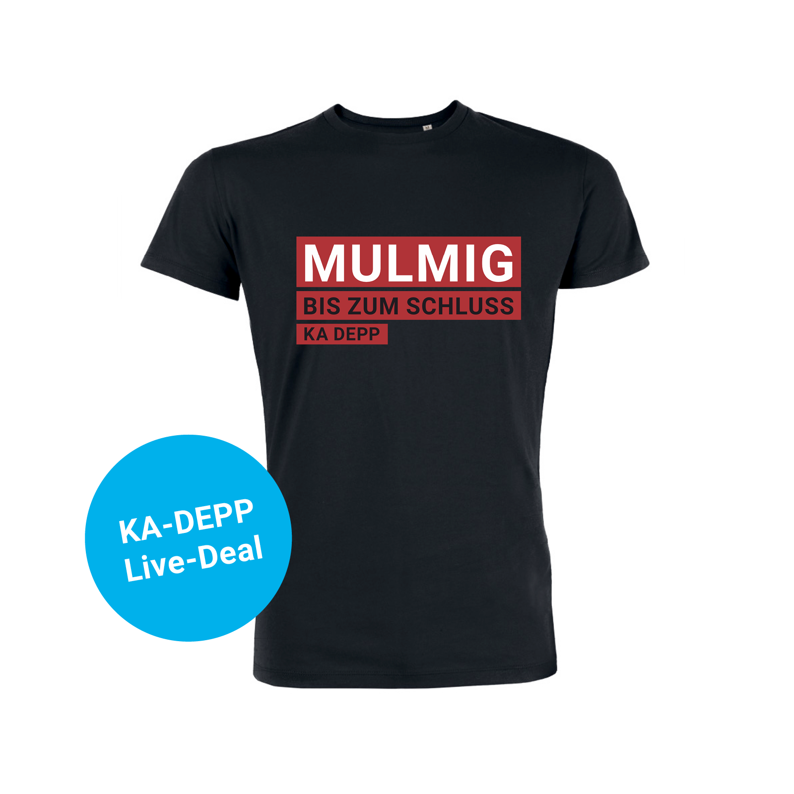 KA DEPP - Mulmig - T-Shirt schwarz