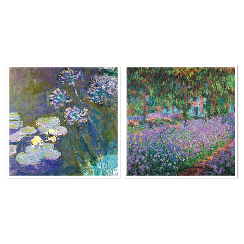Claude Monet: Zwei Wandobjekte im Set