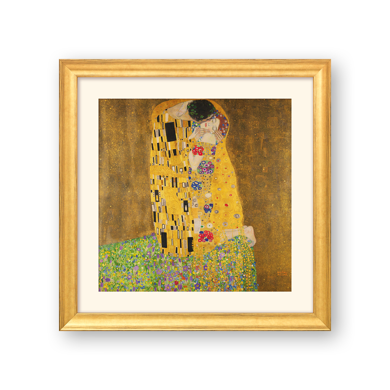 Gustav Klimt: Bild "Der Kuss" (1907-08)