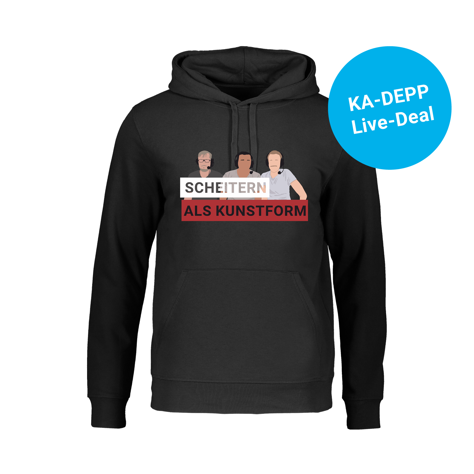 KA DEPP - Scheitern - Hoodie schwarz
