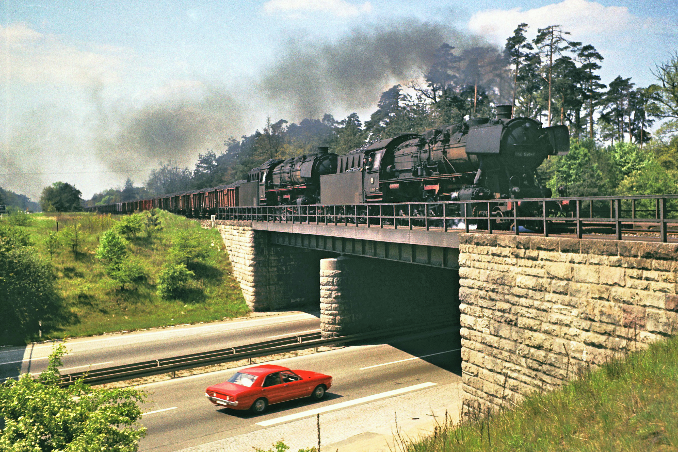 Eisenbahnkalenderblatt Franken