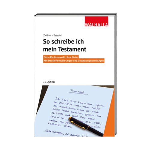 So schreibe ich mein Testament