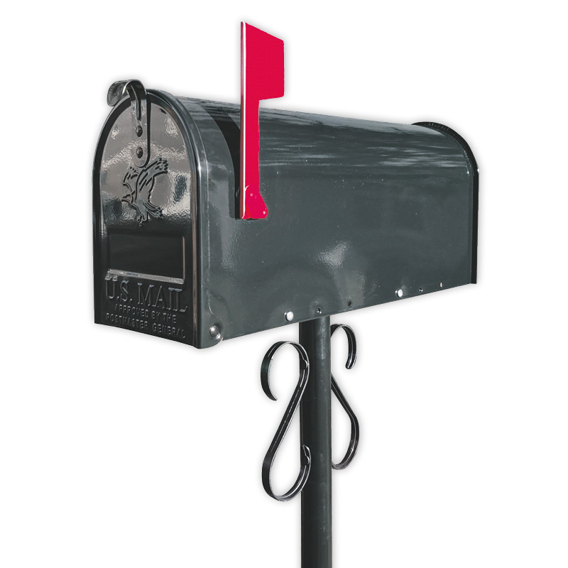 US-Mailbox schwarz Stahl