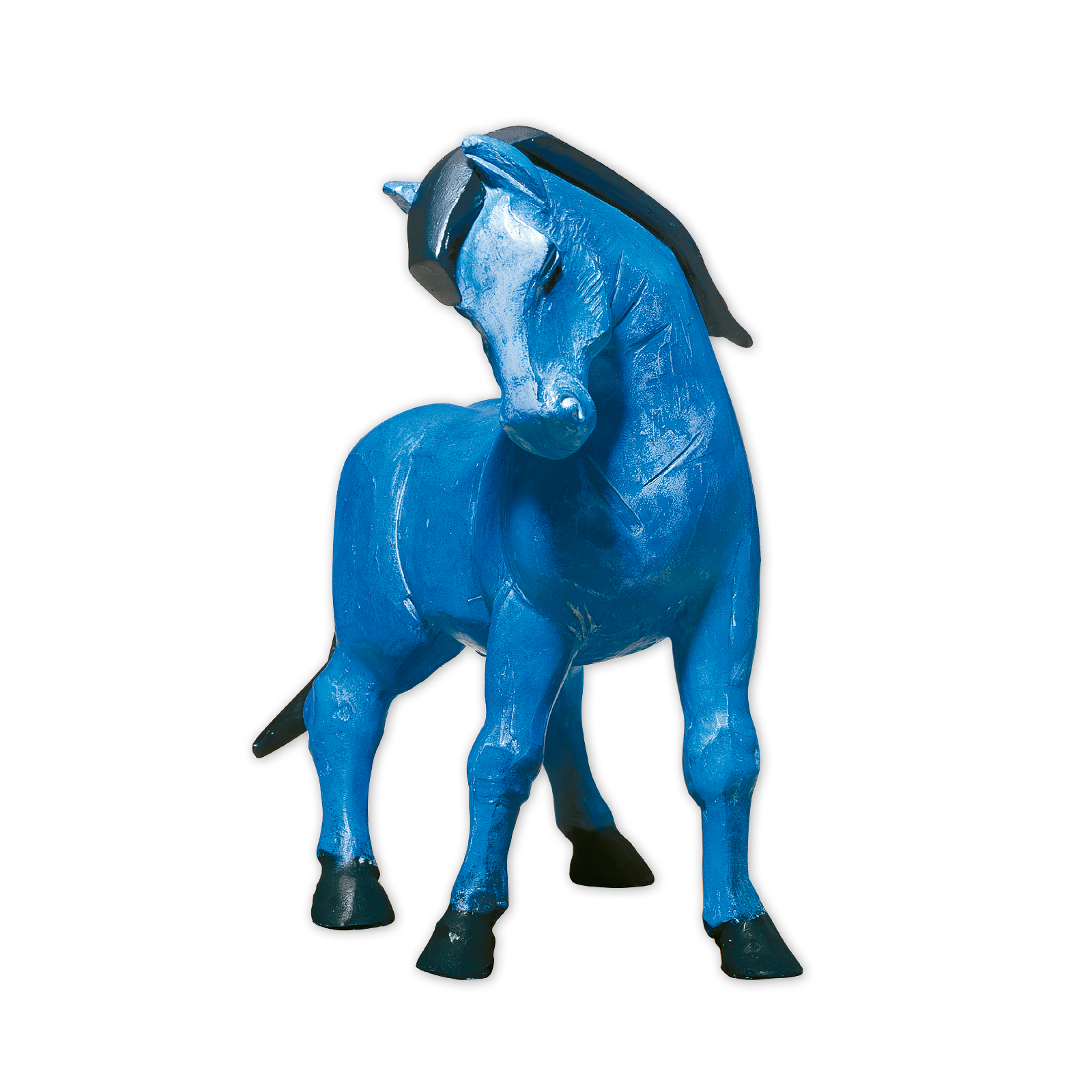 Blaues Pferd Statue