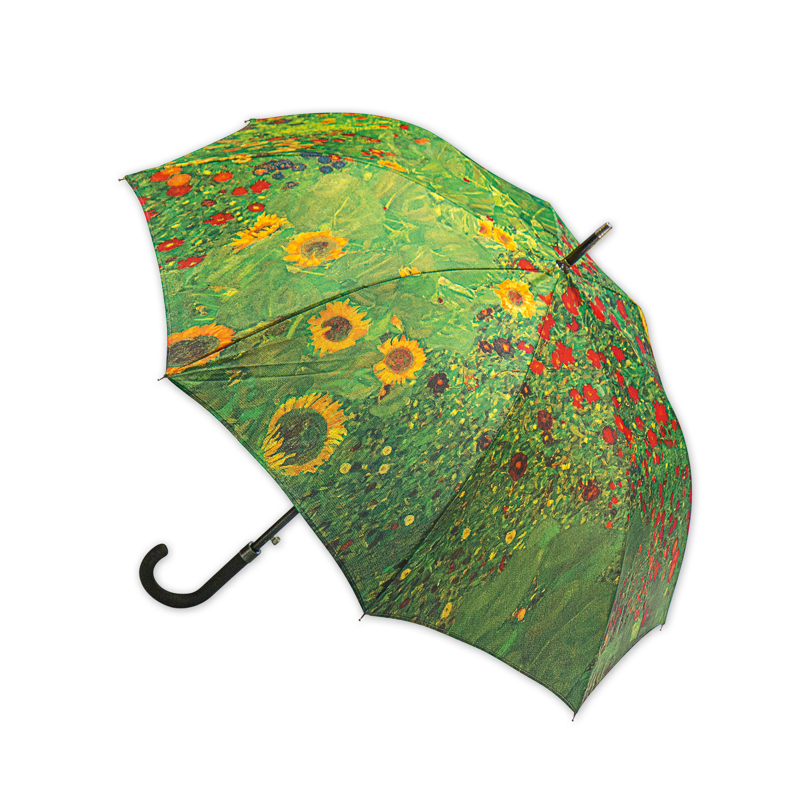 Stockschirm "Bauerngarten mit Sonnenblumen" (1907) Regenschirm inspiriert durch Hundertwasser