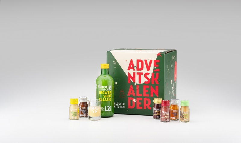 Produkt Bild Ingwer Shot Adventskalender von Kloster Kitchen