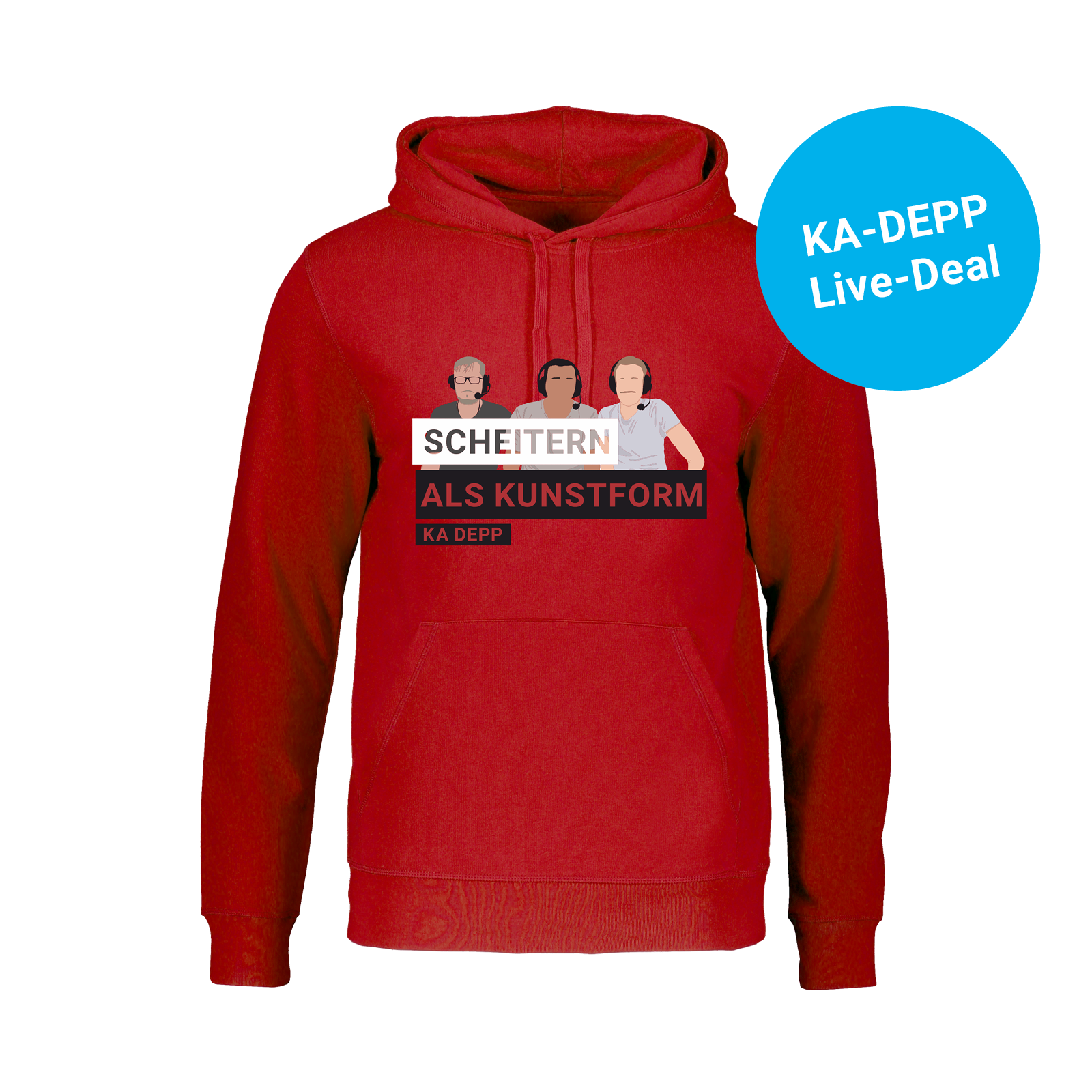 KA DEPP - Scheitern - Hoodie rot